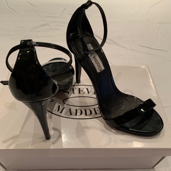 Steve Madden-  Black patent leather Stecy size 7 - Picture 2 of 5